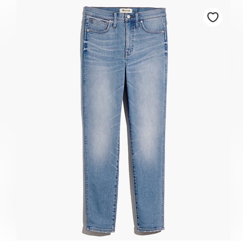 Madewell high-rise skinny jeans size 29 full length light wash